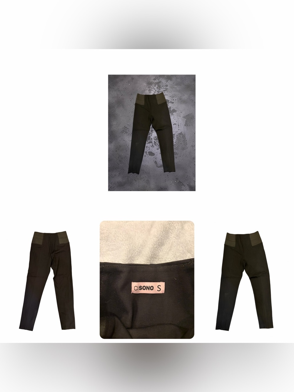 Cisorno Womens Black Stretch Performance Bottoms